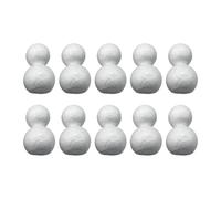 RoaQinFo 10 Pièces Modèles Bonhomme de Neige Mousse Bricolage Boules Décoration Artisanale Festivals Matériau Créatif Adapté Aux Ateliers Enfants Décoration de, 11.5 Cm