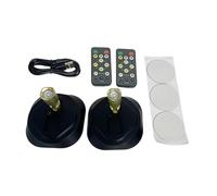 RoaQinFo 2 Spots Lumineux Rechargeables pour Tableaux, éclairage D'accentuation Intérieur pour œuvres D'art, Tableaux et Expositions Murales, Or noir