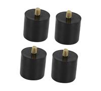 RoaQinFo 4 Pièces Amortisseur Caoutchouc Cylindre Antivibrations Support Fileté Isolateur pour Équipement Mécanique Adapté pour Entreprises Ateliers Profession, 4cmx4cm