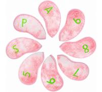 RoaQinFo 8 Pièces Cvre-Fer | en Peluche, Cvre-Tête Fer Golf, Golfeurs
