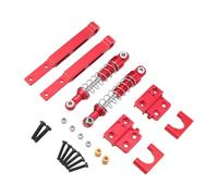 RoaQinFo Amortisseur Modèle Voiture Barre Traction Pièces Remplacement Aluminium Accessoire RC Montage Facile Convient MN82 82s 82pro LC79 1/12 Voiture Téléco, Rouge