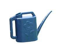 RoaQinFo Arrosoir 4 Mots Clés Essentiels Intérieur Jardin Plante Poignée Confortable Fabriqué en PETG Résistant Adapté pour Bureau Maison Cour Serre M, Bleu Profond