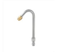 RoaQinFo Buse de Lavage Auto Lance Buse Jet Pulvérisateur Nettoyeur Haute Pression Corps Inox Pointe Laiton Jet en Éventail 25 De Raccord Adaptée au Lavage, Type U 120° Long