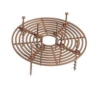 RoaQinFo Cache-Pot Découpable, Grille de Protection pour Pot de Fleurs, Protection Anti-Chats, Cache-Pot, Grille pour Pot de Fleurs, Jardinage Intérieur et, Café 19cm