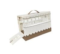 RoaQinFo Cage d'Entraînement pour Pigeons Cage de Résistante à la Pluie Structure PP Pliable Porte Latérale Grille Nettoyable Adaptée au Transport