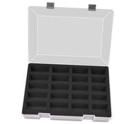 RoaQinFo Coffret de Rangement pour Voitures Miniatures avec 20 Compartiments, Conteneur Transparent, Organisateur Portable, Matériau PP Anti-poussière, Idéal P, Bleu