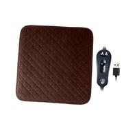 RoaQinFo Coussin Chauffant pour Animaux Domestiques Tapis Chauffant USB Matelas Thermique Peluche Douce Ajustable Protection Contre Le Froid Adapté à L'Incubat, CafÉ