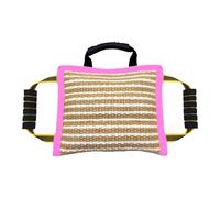 RoaQinFo Coussin de Morsure Chien Jute avec Prise en Main Stable pour Éducation Canine D'Obéissance Jeux Apprentissage Adapté Au, Rose