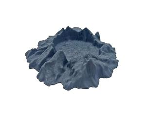 RoaQinFo Décor de Cratère Miniature, Accessoires de Jeu de Rôle Compacts, Aménagement de Jeu de Rôle