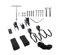 RoaQinFo Élévateur de Plafond Support Vélo Système Double Poulie Lève Kayak Rangement Suspendu Verrouillage Automatique Crochet Caoutchouc Protection Adapté