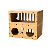 RoaQinFo en Carton Cannelé pr Chat Face Spacieux, Style A