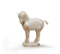 RoaQinFo Figurine Cheval Décorative Statue Cheval, Blanc, Cheval De Guerre De Grande Taille
