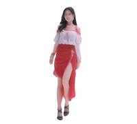 RoaQinFo Figurine de Fille Aux Longs Cheveux Au 1/64, Modélisme Ferroviaire, Architecture, Jardin Féerique, Statuette
