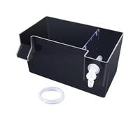 RoaQinFo Filtre D'aquarium, Boîte de Filtration Silencieuse et Transparente, à Suspendre, pour Petit Aquarium, Réservoir de Tortues, Noir 18x10.5x10cm