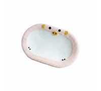 RoaQinFo Fleece Cat Bed Griffoir Lit Chat Coussin Panier Double Usage Grattage et Repos Noyau Sisal Bordure Doudou Forme Ovale 56cm Adapté aux Chats Maison Pièce de Vie, Pig 2
