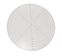 RoaQinFo Gabarits de Courtepointe Transparents, Règle Ronde pour Patchwork, Outil de Découpe pour Loisirs Créatifs