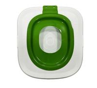 RoaQinFo Kit Toilte pour Chat Bol Moulée en Plastique, Entraîneur Toiltes pour Chat, Facile à Ntoyer, Accessoire, Chats, Vert