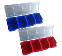 RoaQinFo Lot de 2 Boîtes de Rangement avec Séparateurs pour établi de Garage