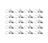 RoaQinFo Lot de 20 Pinces à Rideau de Douche, Crochets de Rideau avec Clips En Acier Inoxydable.