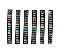 RoaQinFo Lot de 6 Bandes Adhésives Thermométriques pour Aquarium.