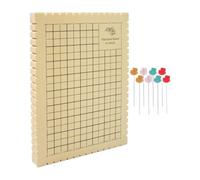 RoaQinFo Macrame Board Planche de Tissage Rectangulaire Mousse à Rainures Outil de Nouage Fils Guide Intégré Création de Bracelets et Colliers Adaptés Aux, 6x9 Pouces