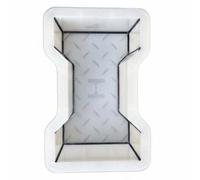 RoaQinFo Moule Pavé Allée Terrasse Jardin Sentier Polypropylène Résistant Utilisation Fonction pour Créations Personnalisées Adapté au Jardinage Sentier Espace Extérieur, En Forme De I, 22x13.5x8cm