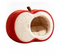 RoaQinFo Nid Douill pour Chat en Forme Fruit Entrée Ron Intérieur Confortable pour Repos Sécurisé Intimité Toute L Année, M