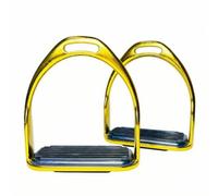 RoaQinFo Paire D'étriers en Fer Haute Résistance Étrier Pied Antidérapant Confortable Équipement Équestre pr Équitation Amateur