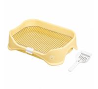 RoaQinFo Plateau Propré Démontable à Litière Hygiénique pr Chiots, Jaune, 18 MM