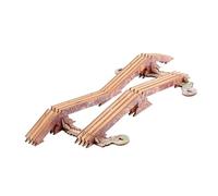 RoaQinFo Pont RC pour Crawler Télécommandé Rampe Simulation Obstacle Bois Élément Piste Montée Accessoire Portable Montage Rapide Adapté à Modélisme RC et Usag, Le Pont Haut-bas