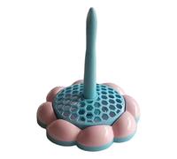 RoaQinFo Porte-Boule de Fil Distributeur de Fil pour Tricotage Organiseur Support Antidérapant Fonction Rotative Détachable Léger en PP Utilisable par Les, Rose