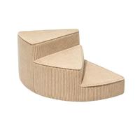 RoaQinFo Rampe d'Escalier Pliable pour Taille Conception Courbée Offre Une Montée en Douceur vers Les Repos Élevés Housse Lavable en Tissu Résistant à,