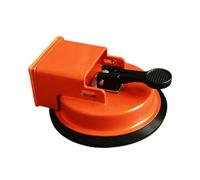 RoaQinFo Redresseur de Joints Invisibles, Outil de Pose de Revêtements de Sol, Lève-carreaux, Outil D'installation, Ventouse à Vide avec Poignée En Acier A, Orange Rouge