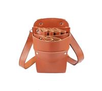 RoaQinFo Sac à Outils avec Ceinture Compacte, Marron, Marron | En Similicuir, Réglable, Sac Coiffeur avec Ceinture
