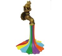 RoaQinFo Sculpture de Jardin Rainbow Faucet, Robinet, Statue.