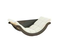 RoaQinFo Siège à Bascule Respirant Chaise Berçante Fauteuil Relax Fauteuil de Sol Fauteuil Inclinable avec Coussin Épais et, Blanc, Noir, Style to 2
