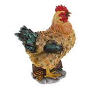 RoaQinFo Statue d'animaux en Résine pour L'extérieur, Figurine Décorative de Famille de Poulets, Poule