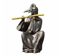 RoaQinFo Statue Résine Figurine Chevalier Errant Swordsman Miniature Décor Résine pour Maquette Aquarium Bonsai Convient aux Bureaux Étagères Lecture, 1,5CM, Han Assis