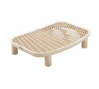 RoaQinFo Tapis de Contrôle pour Litière de Chat Double Couche Protection Bac Plateau Amovible Pratique Corps Lisse Nettoyage Simple Convient aux Propriétaires Chats Sol Propre, Café