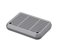 RoaQinFo Tapis de Récupération de Litière pour Chat, Facile à Utiliser et Pratique, avec Marchepied et Tabouret à Pédale pour Bac à Litière, Gris Clair