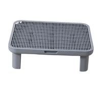 RoaQinFo Tapis pour Litière de Chat Step Plateforme de Sortie Prévient La Matériau PP Renforcé Facile à Entretenir Convient pour Chats Appartement, Gris