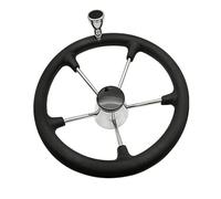 RoaQinFo Volant de Bateau Système de Direction Marine Roue de Pilotage Barre Nautique Moyeu Renforcé Structure Robuste Acier Inoxydable Maniement Précis Adapté, Style to 1