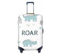 Roar Dino Housse de protection pour valise, motif dinosaure mignon, élastique, anti-rayures, anti-poussière pour bagages de 55,9 à 61 cm, multicolore, L