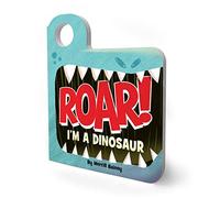 Merrill Rainey – Roar! I'm a Dinosaur – Livre cartonné interactif avec masque et trous pour les yeux