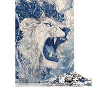 Roar of The Lion Puzzle 1000 Pièces Educa Jouet en Bois Cadeau Unique Décoration Intérieure Jeu Éducatif Challenge Toy Adultes Et Enfants À Partir De 14 Ans 1000pcs (75x50cm)
