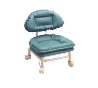 Roard à 360 degrés Roatation Small Sool Household Poulle Back Rack Rake Retabe Mobile Banc Mobile avec des Chaussures rotatives Siège pour la Maison (Bleu)