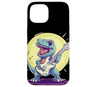 Roaring Dinosaur Rockstar pour une performance légendaire Coque pour iPhone 15