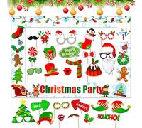 Roaring Good Time Accessoires de photomaton pour la fête de l'elfe de noël Accessoires de Photoshoot pour la fête du Pull Over Moche de noël Fournitures pour la fête du Pull Over Moche