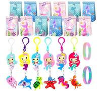 Roaring Good Time anniversaire sirènes enfant cadeaux stylo carnet images à gratter bracelet piñata souvenirs invités fille fête mémorable