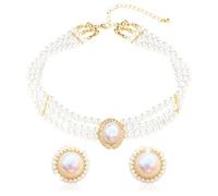 Roaring Good Time collier ras du cou perlature vintage temps joyeux pour filles femmes accessoires de fête mariage événements de mariée